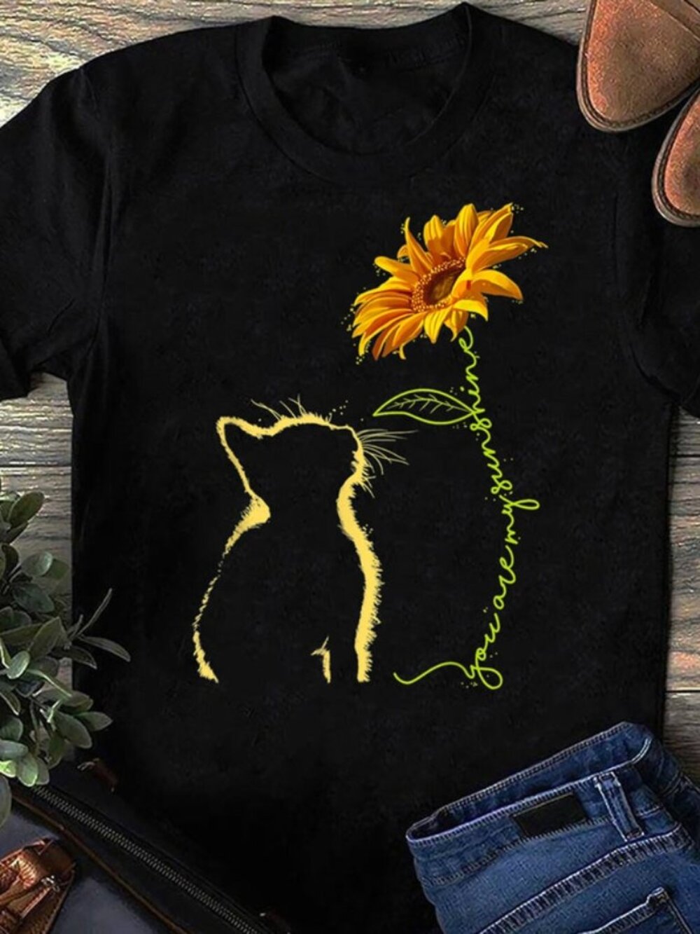 Cat You Are My Sunshine T-Shirt Cats Tee